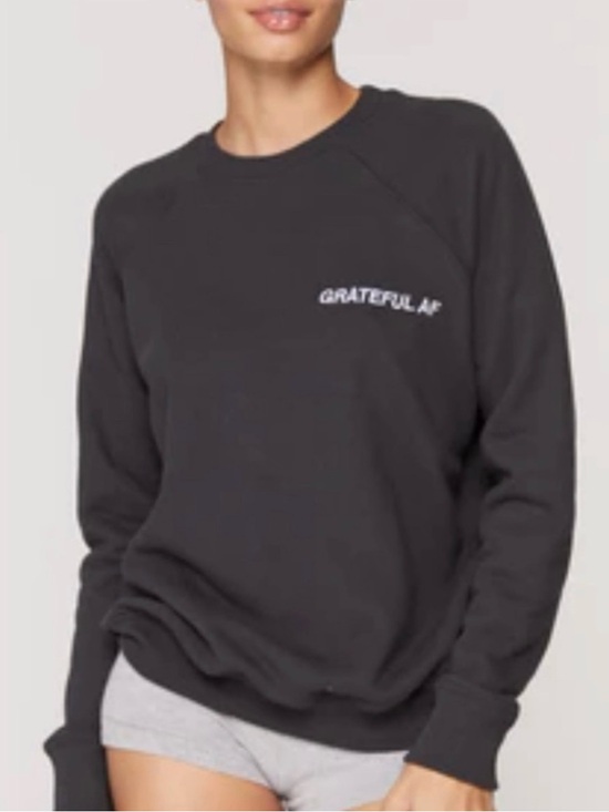 Spiritual Gangster Sweaters - Spiritual Gangster Grateful AF Crewneck